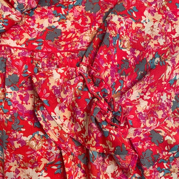 Sugarlips Babydoll Swing Dress Ruffle bottom Scoop Neck and Tie Back. Size L. - Picture 7 of 10